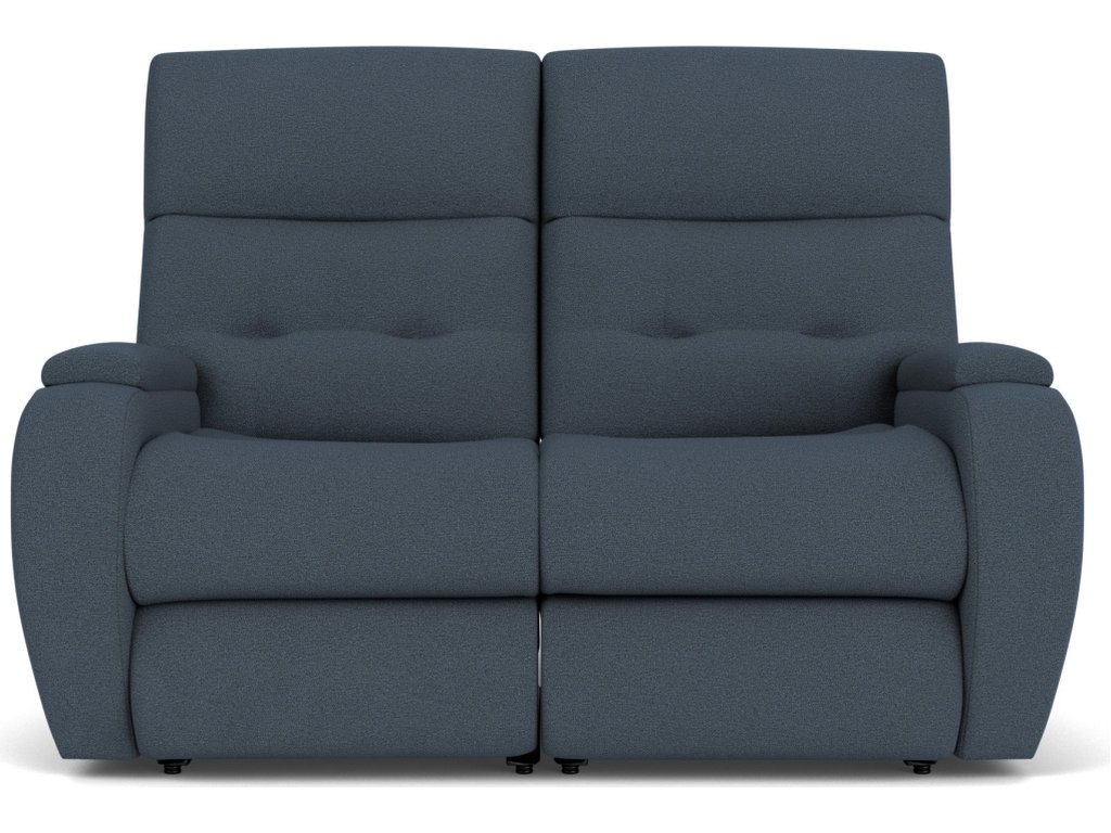 Strait Fabric Power Reclining Loveseat with Power Headrests - image 7
