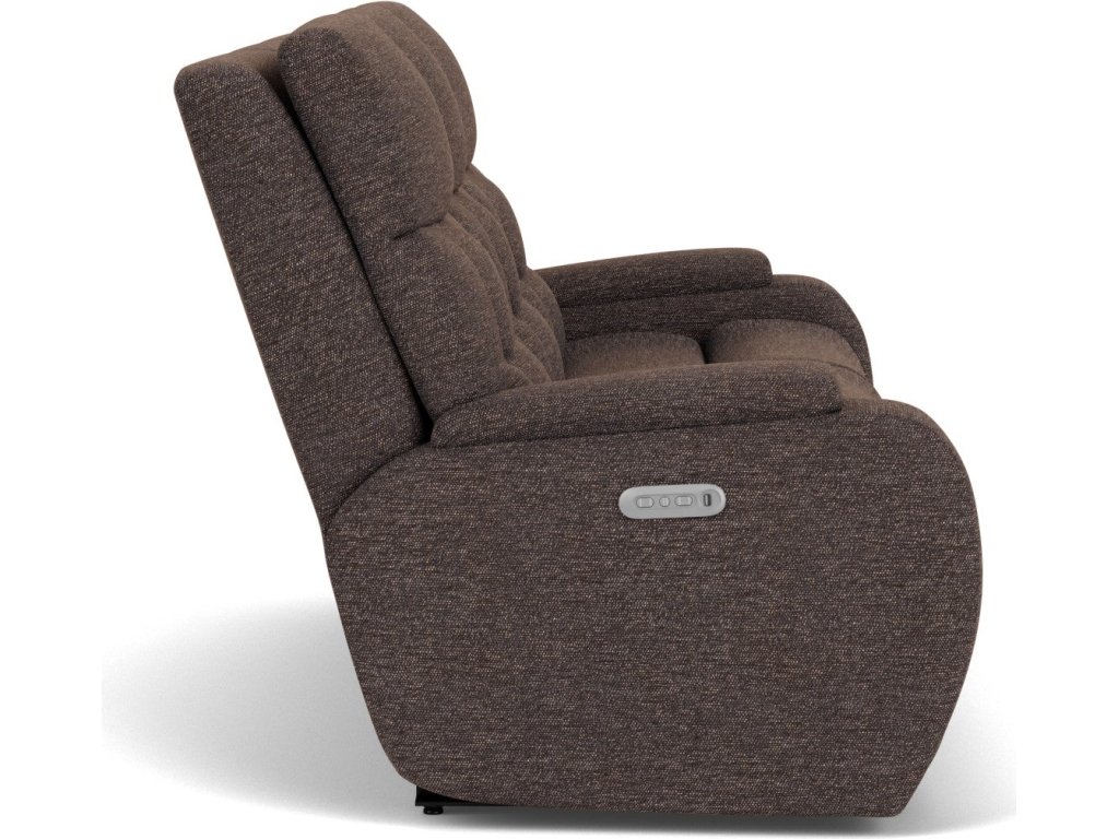 Strait Fabric Power Reclining Sofa with Power Headrests - image 10