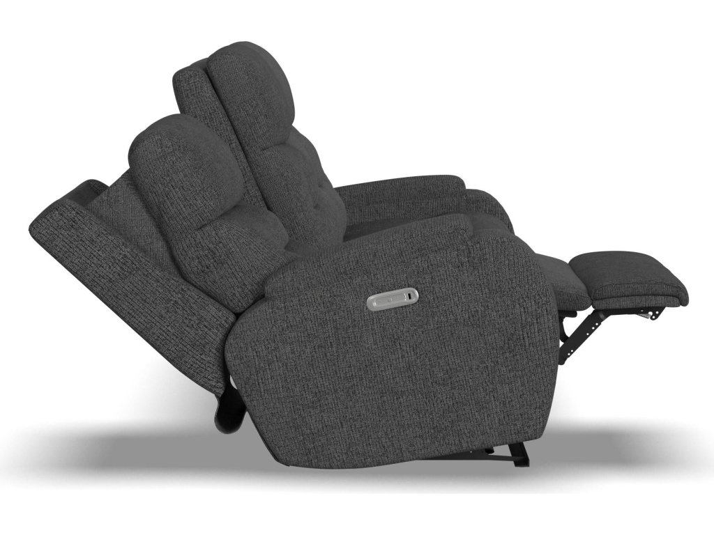 Strait Fabric Power Reclining Sofa with Power Headrests - image 14