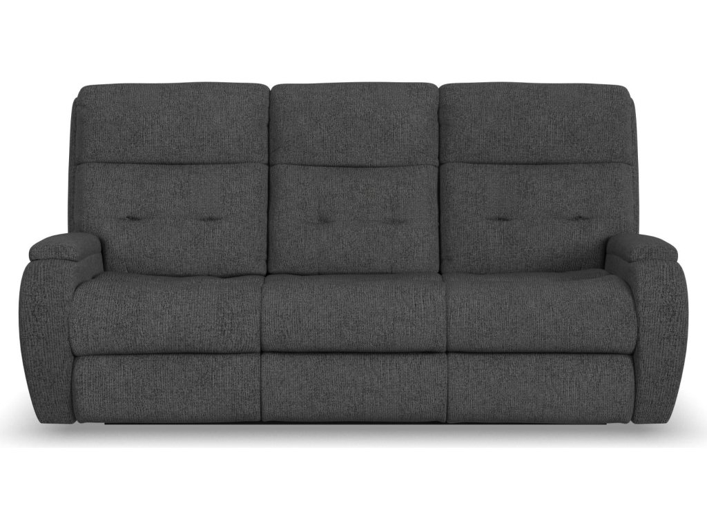 Strait Fabric Power Reclining Sofa with Power Headrests - image 2