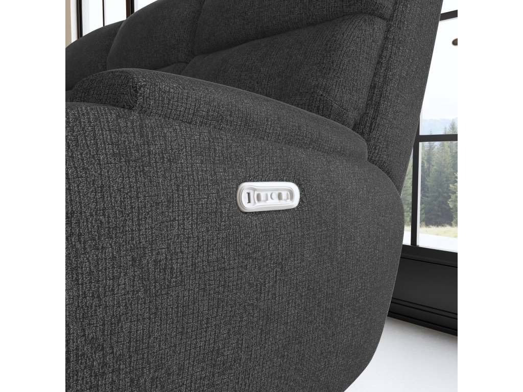 Strait Fabric Power Reclining Sofa with Power Headrests - image 4