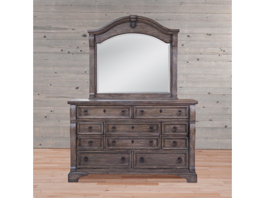 2975 Heirloom 3 Pcs Bedroom Set- Queen Bed, Dresser, Mirror - image 3