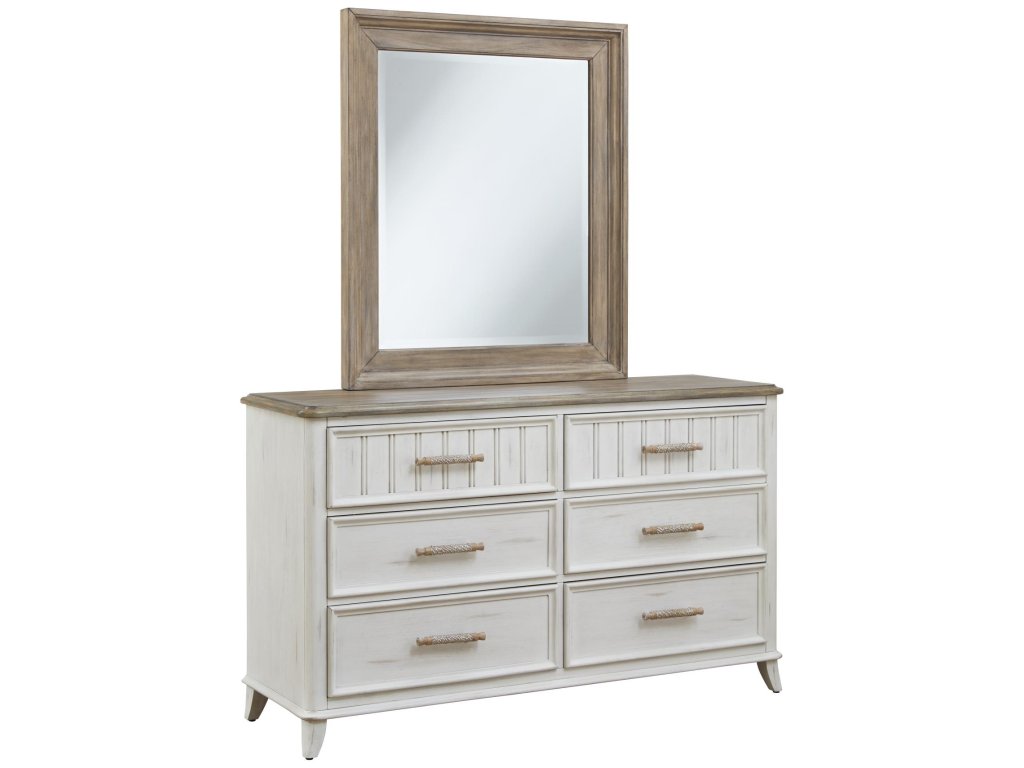 Queen Panel Bed, Dresser, Mirror - image 2