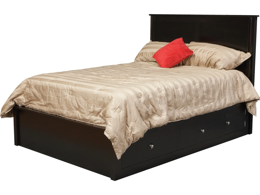 Cosmopolitan Queen Pedestal Bed w/ 60" Wide Drawers - main image