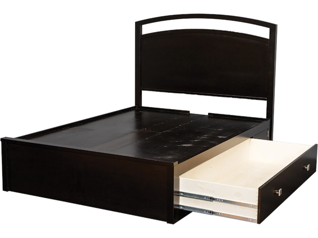 Nouveau Queen Pedestal Bed w/ 60" Drawers (1 Per Side) - image 1