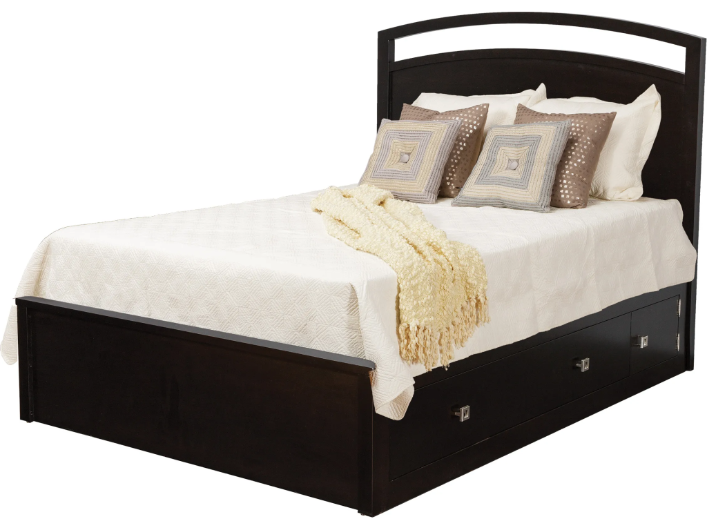 Nouveau Queen Pedestal Bed w/ 60" Drawers (1 Per Side) - main image