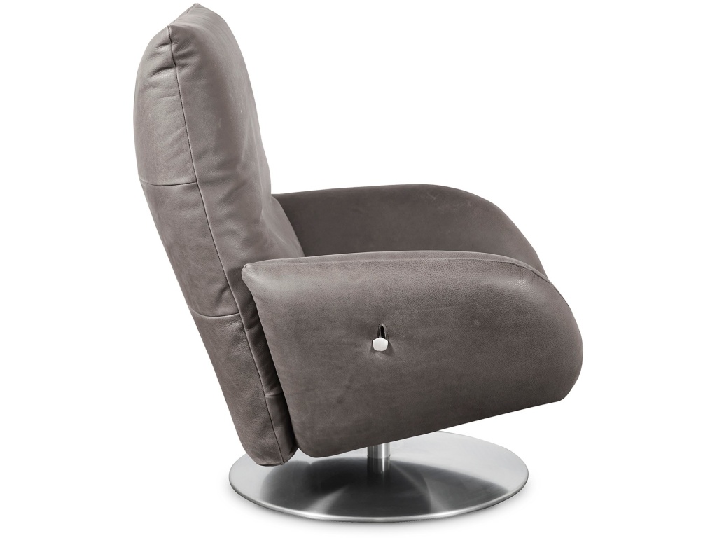 Ranlo Leather Swivel Arm Chair - image 4