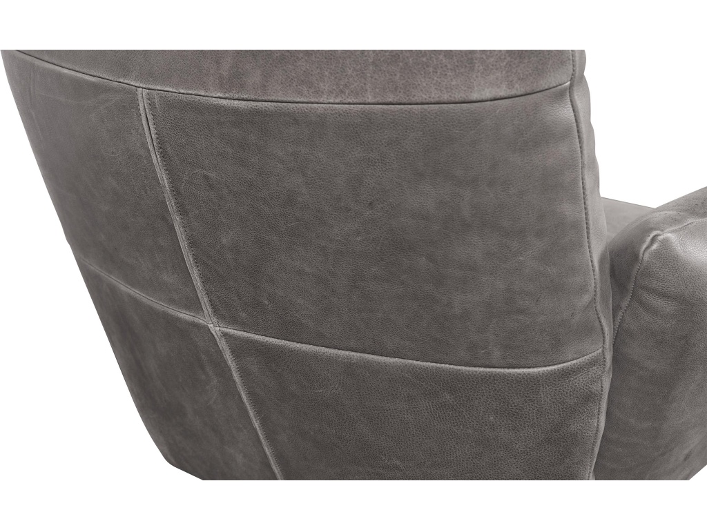 Ranlo Leather Swivel Arm Chair - image 11
