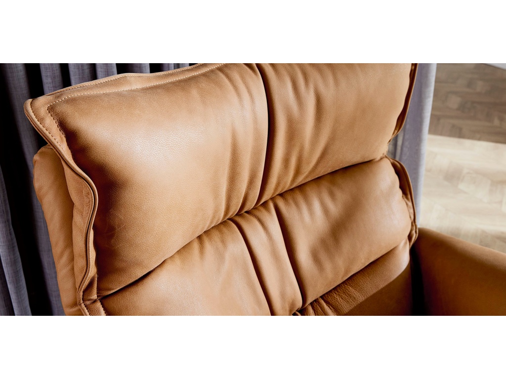 Dunn Leather Swivel Arm Chair - image 2