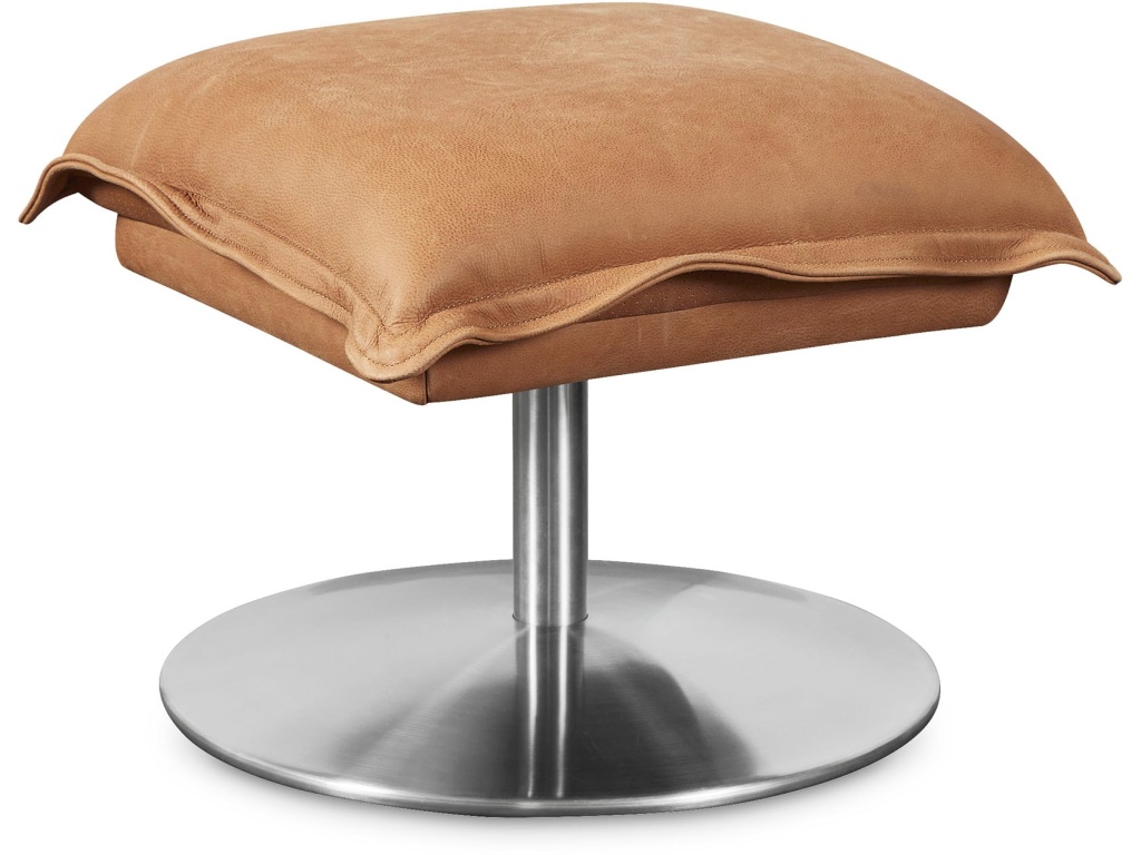 Dunn Leather Ottoman - main image