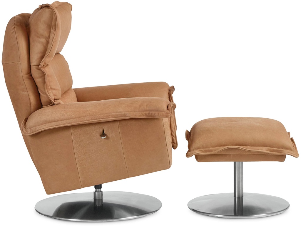Dunn Leather Swivel Arm Chair - image 8