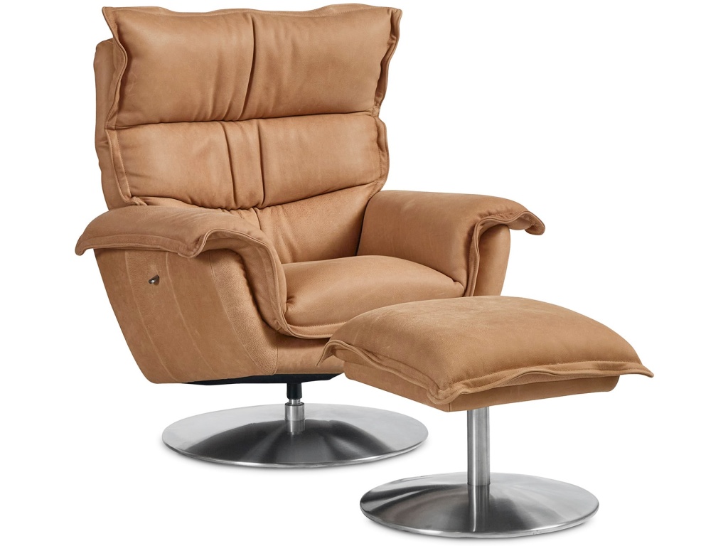 Dunn Leather Swivel Arm Chair - image 7