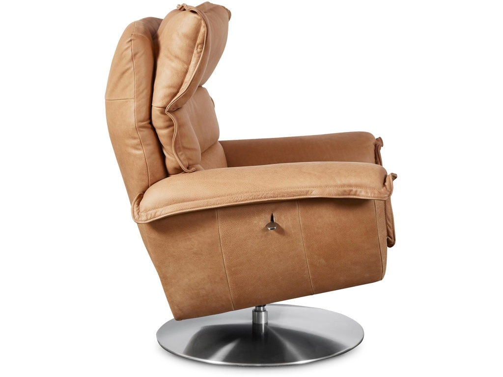 Dunn Leather Swivel Arm Chair - image 5