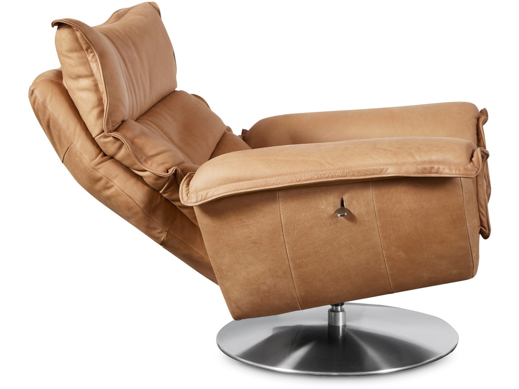 Dunn Leather Swivel Arm Chair - image 6