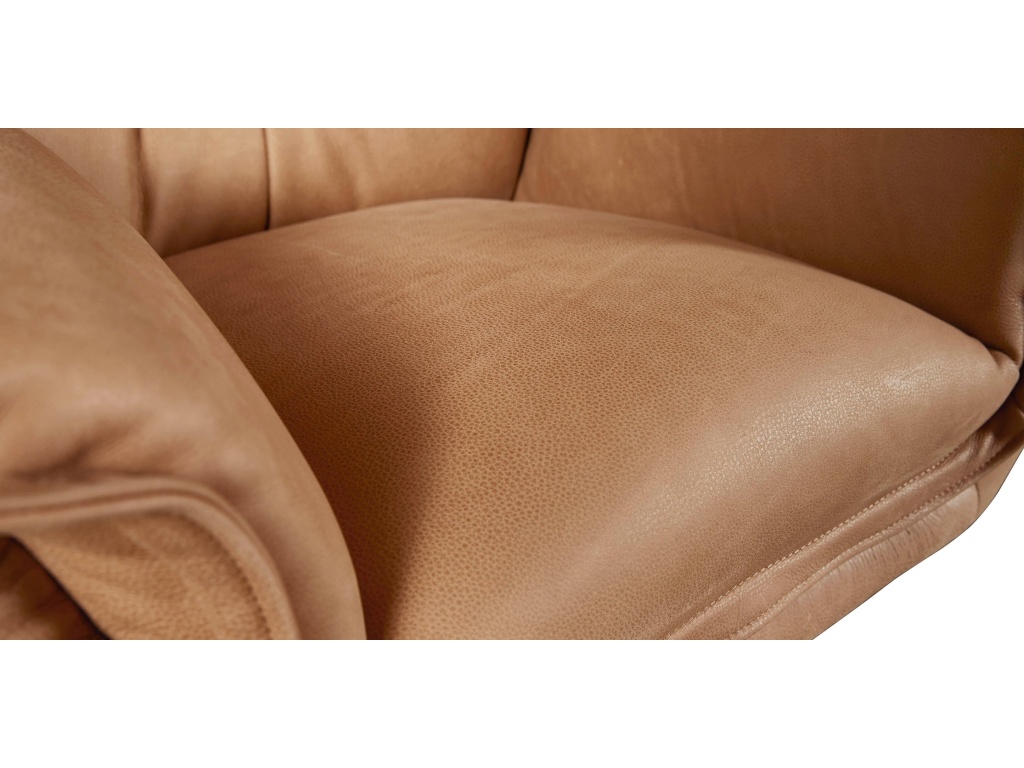 Dunn Leather Swivel Arm Chair - image 12