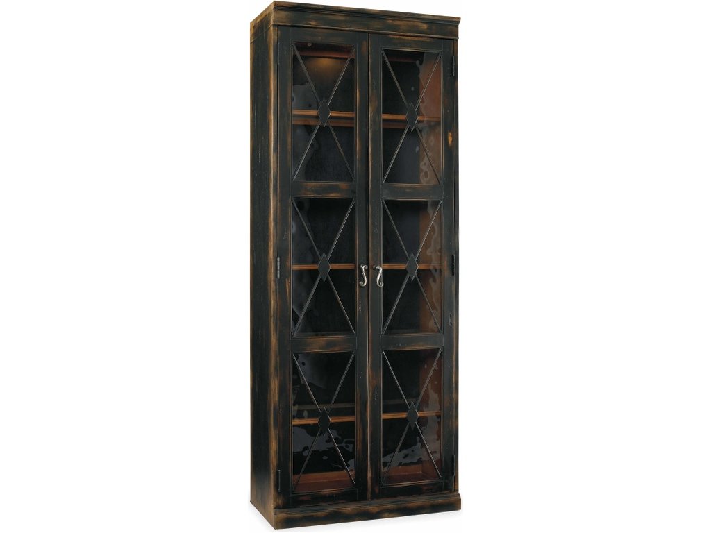 Sanctuary Two-Door Thin Display Cabinet - Ebony - main image