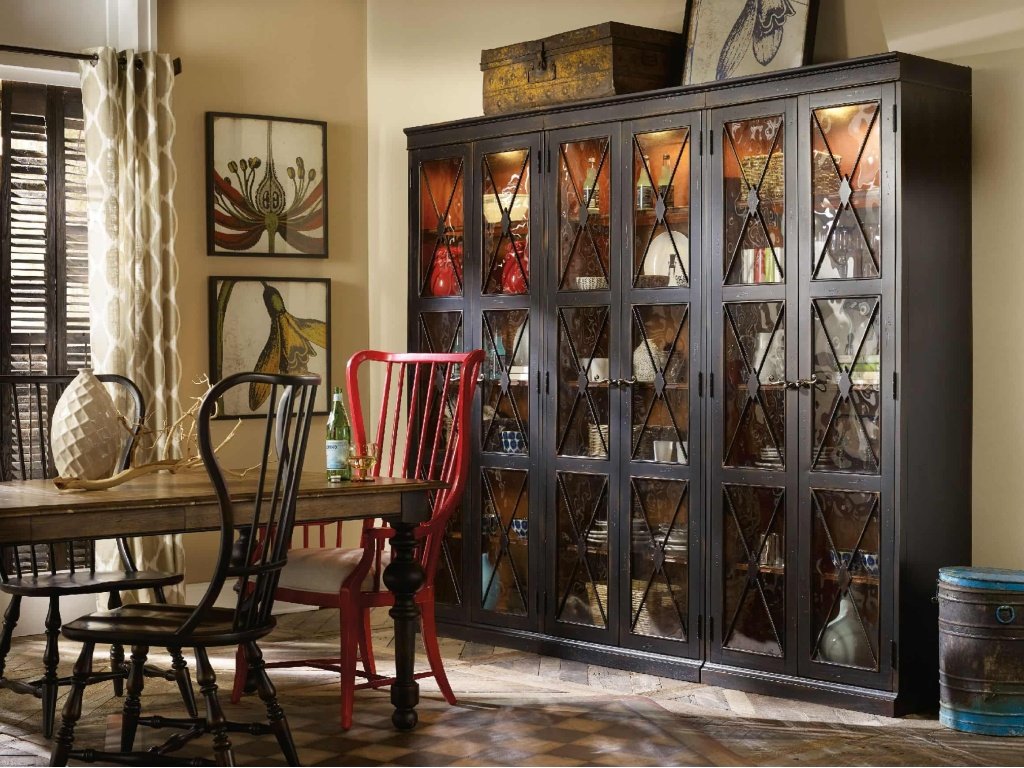 Sanctuary Two-Door Thin Display Cabinet - Ebony - image 3