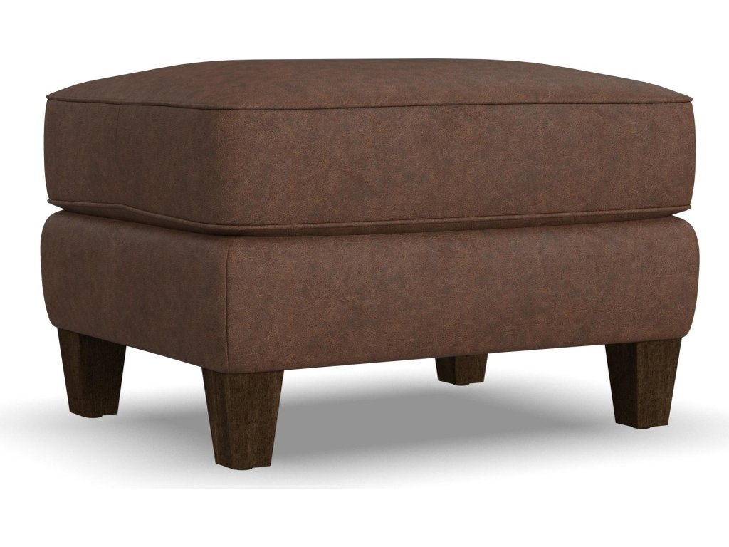 Finley Leather Ottoman - main image