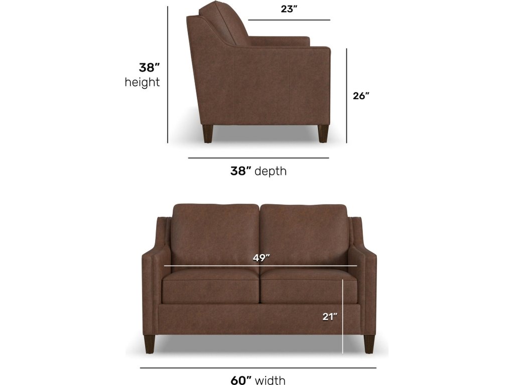 Finley Leather Loveseat - image 4