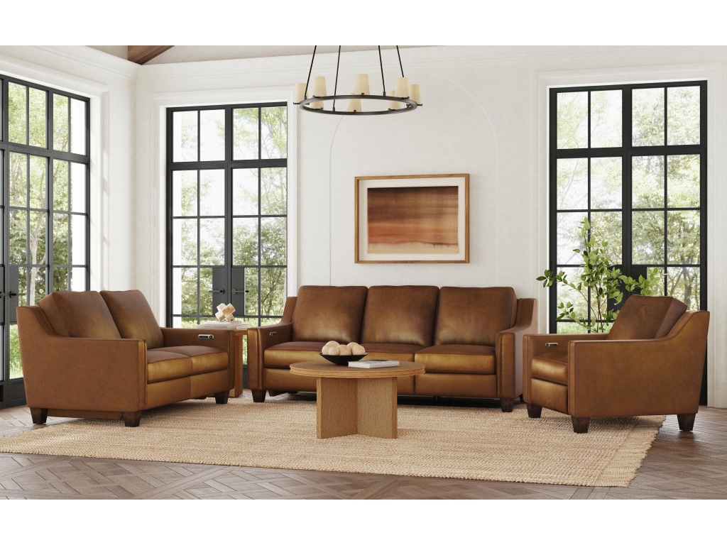 Finley Leather Power Inclining Sofa - image 10