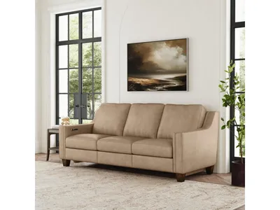 Finley Leather Power Inclining Sofa - Alternative View