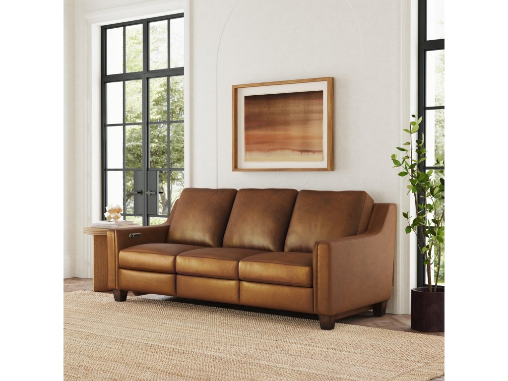 Finley Leather Power Inclining Sofa - image 4