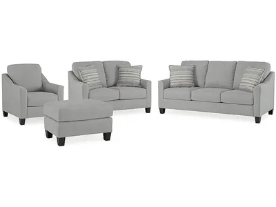 Adlai Sofa, Loveseat, Chair and Ottoman