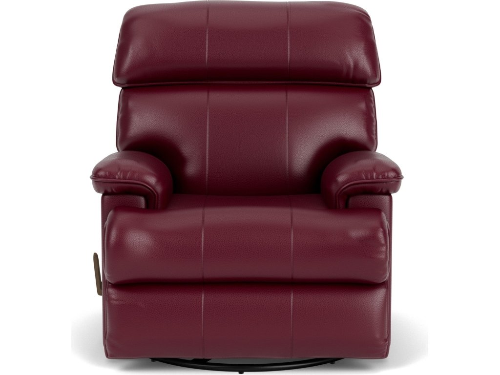 Geneva Leather Swivel Gliding Recliner - image 4