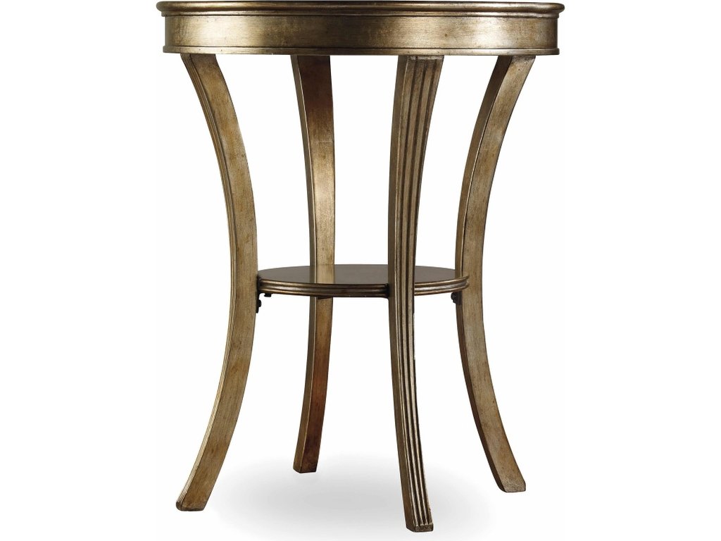 Sanctuary Round Mirrored Accent Table - Visage - main image