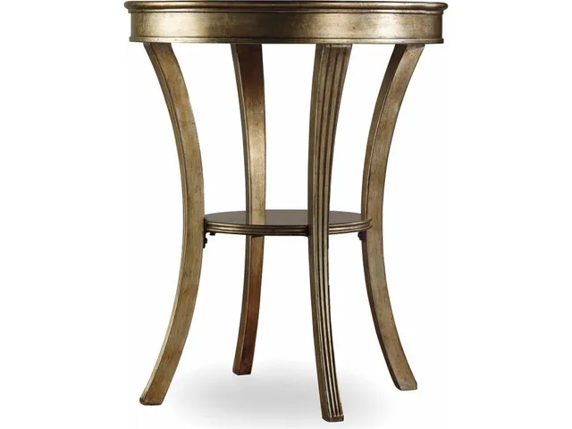 Sanctuary Round Mirrored Accent Table - Visage