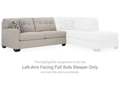 Mahoney Left-Arm Facing Full Sofa Sleeper - Alternative View