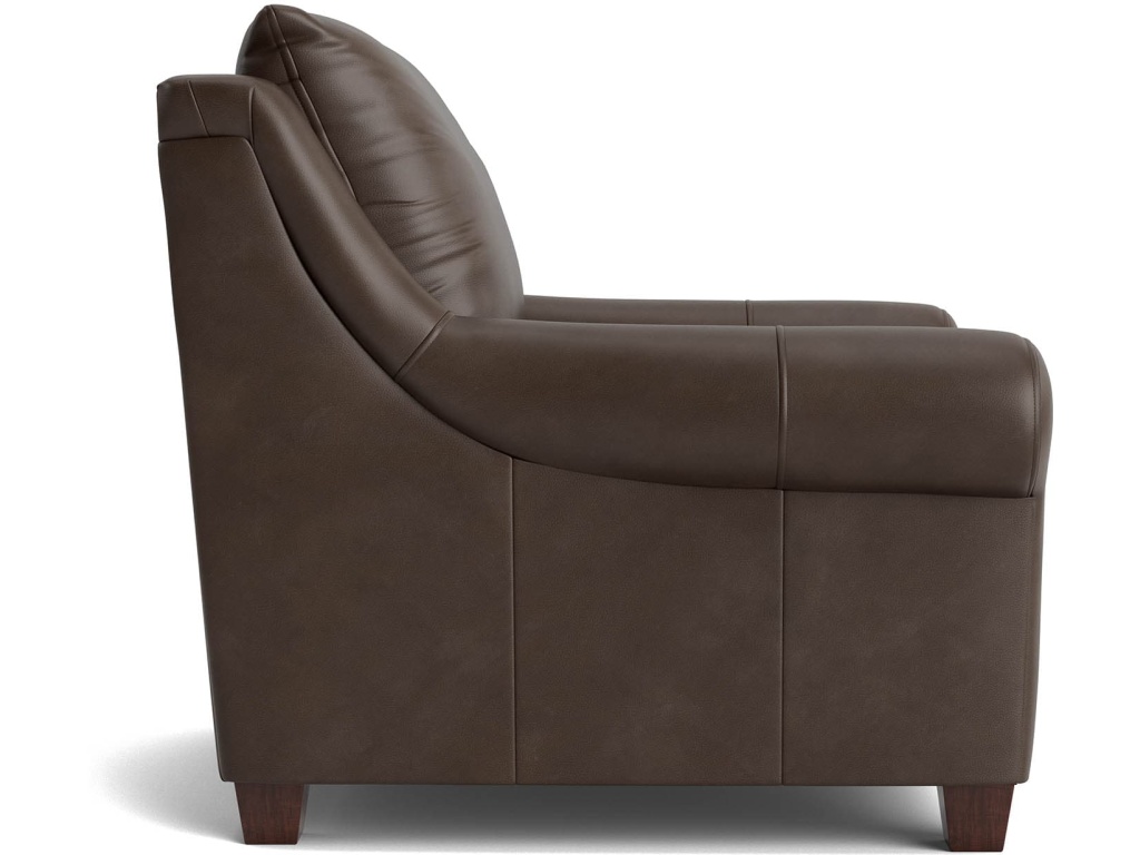 Ellery Leather Roll Arm Chair - image 2