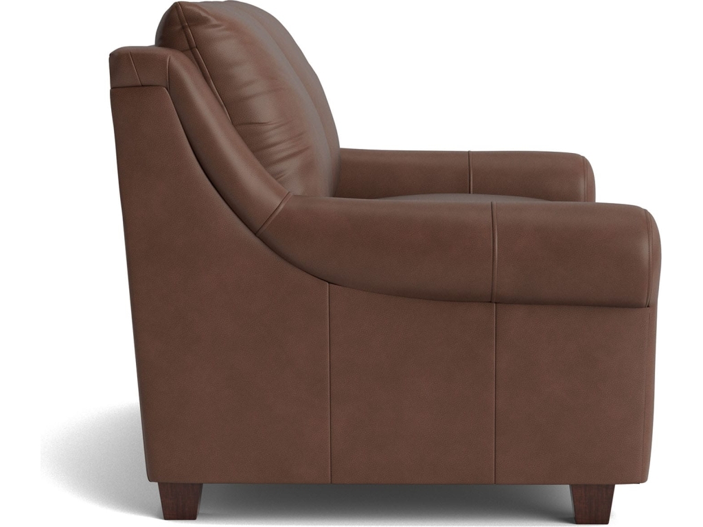 Ellery Leather Roll Arm Loveseat - image 2