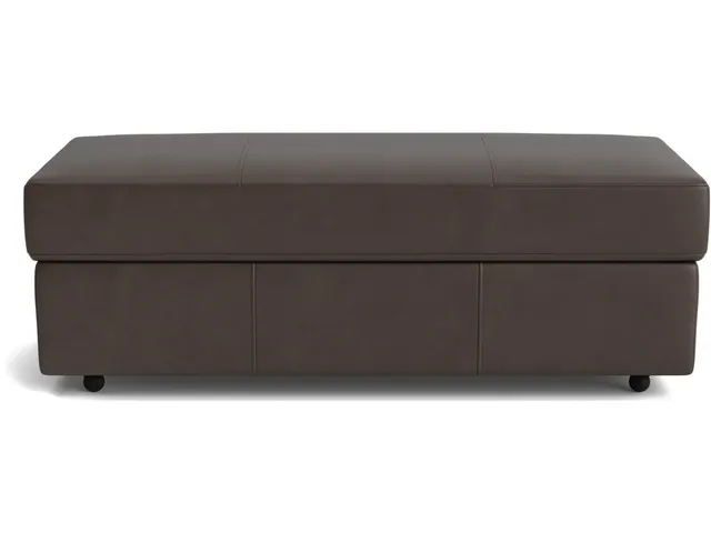 Ellery Leather Storage Ottoman