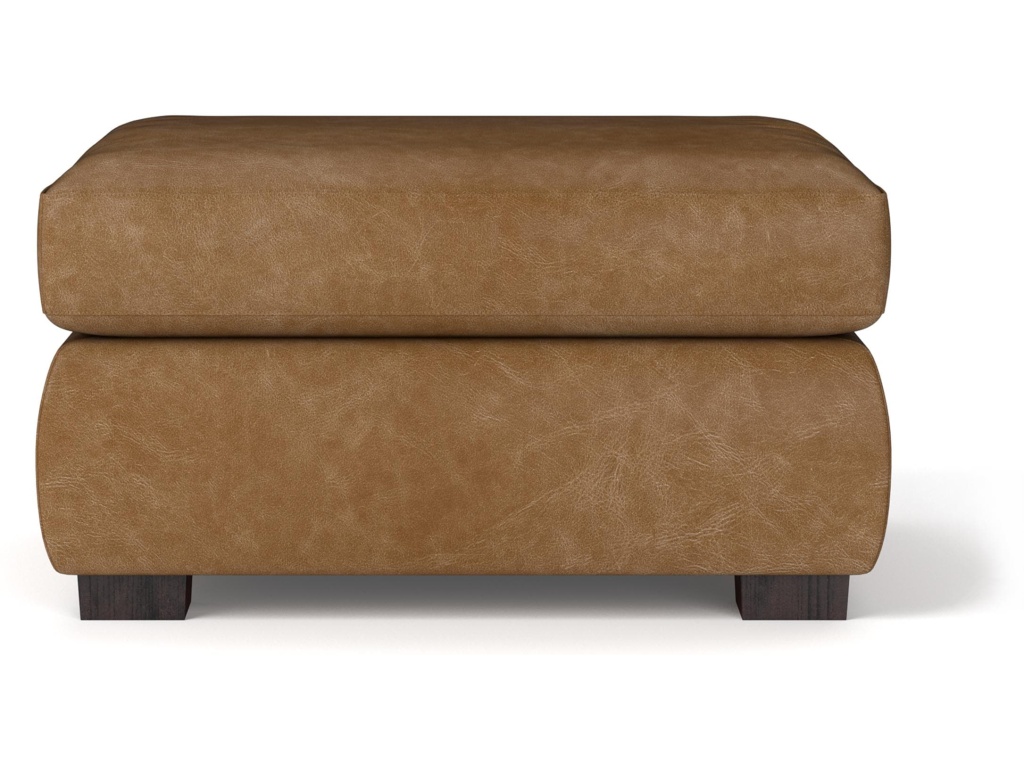 Jamestown Leather Ottoman - main image
