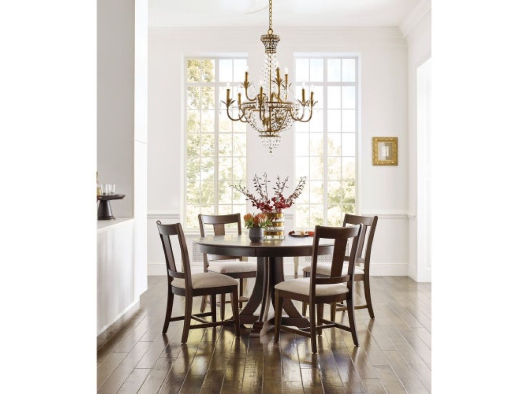 Kafe 44" Round Quad Table, Mocha - image 3