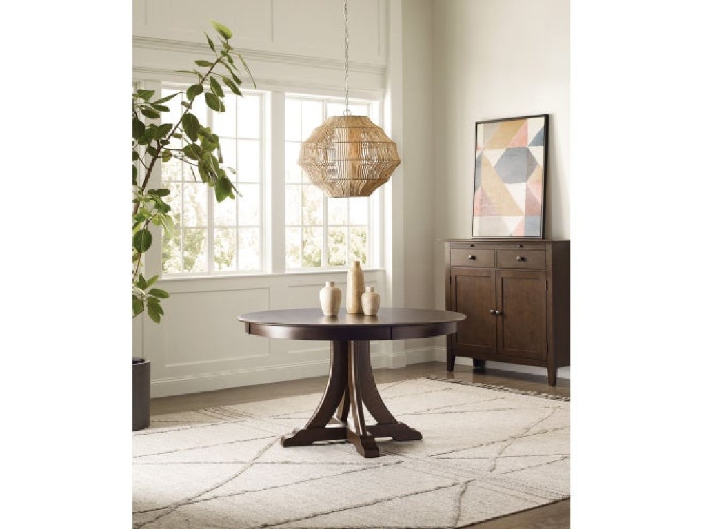 Kafe 54" Round Quad Table, Mocha - image 4