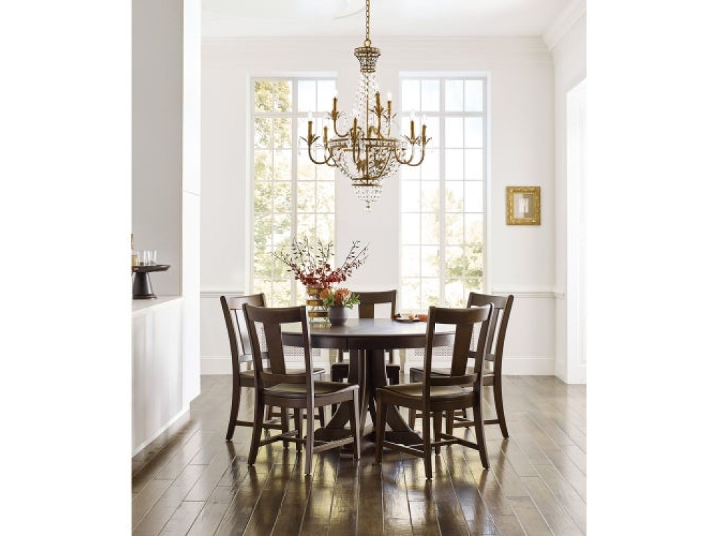 Kafe 54" Round Quad Table, Mocha - image 5