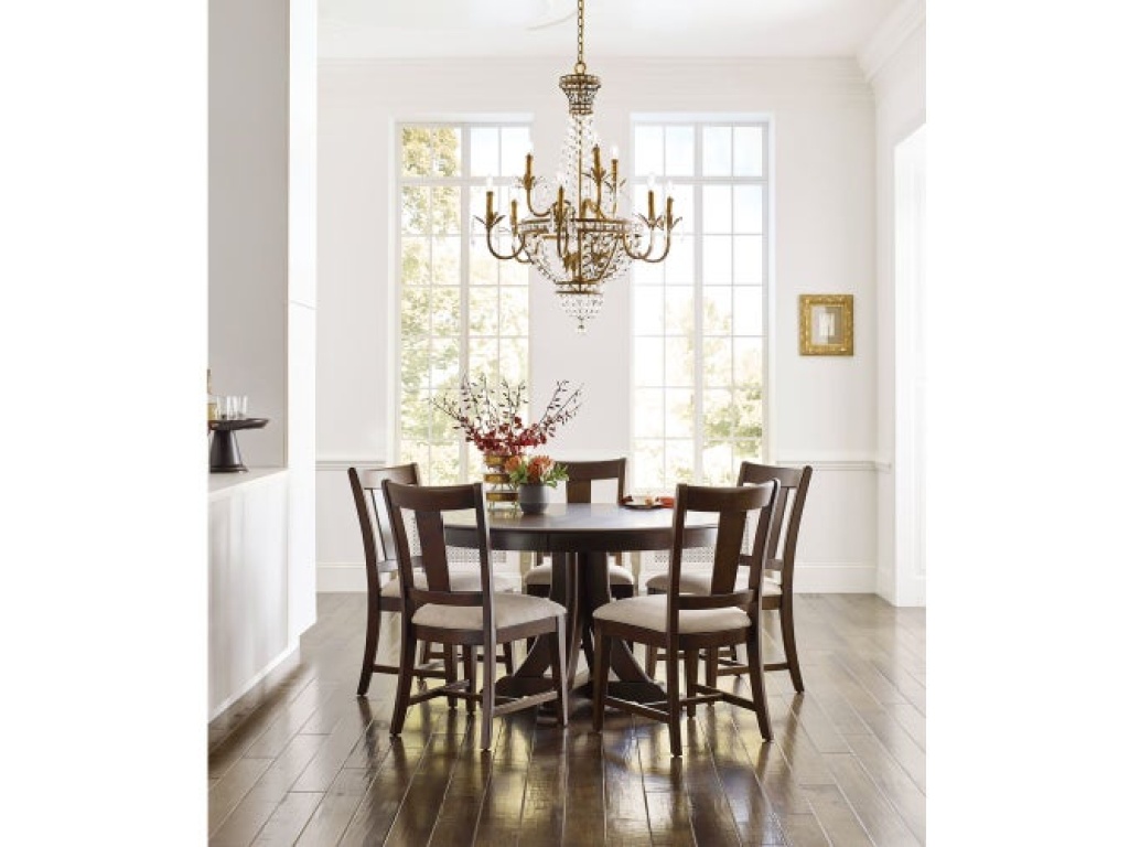 Kafe 54" Round Quad Table, Mocha - image 6