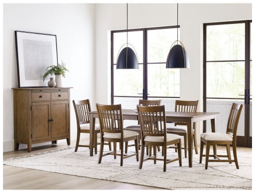 Kafe 80" Rectangular Leg Table, Latte - image 5