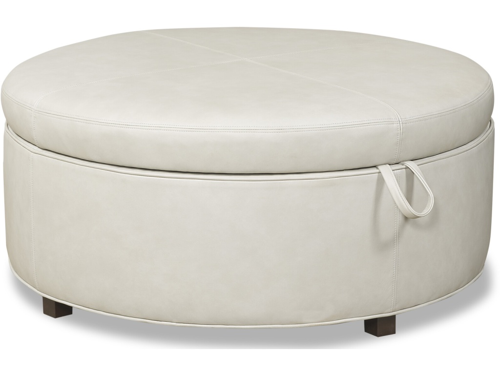 McKinley Leather McKenzie Storage Ottoman, primary thumbnail