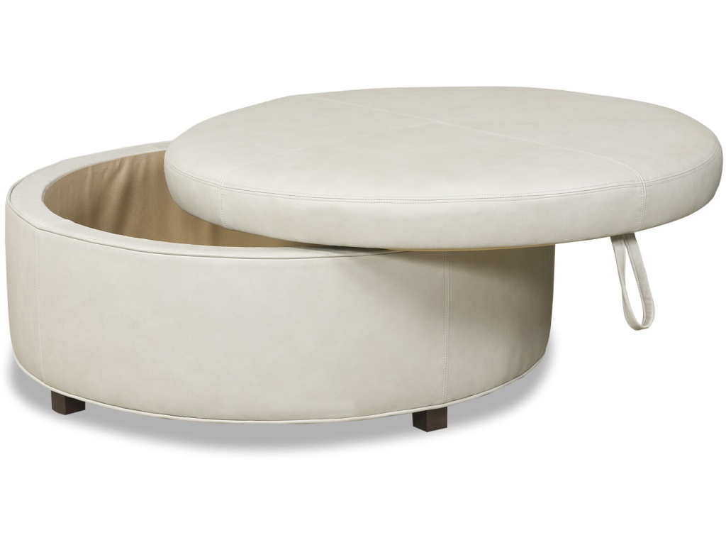 McKinley Leather McKenzie Storage Ottoman, alternate view 2
