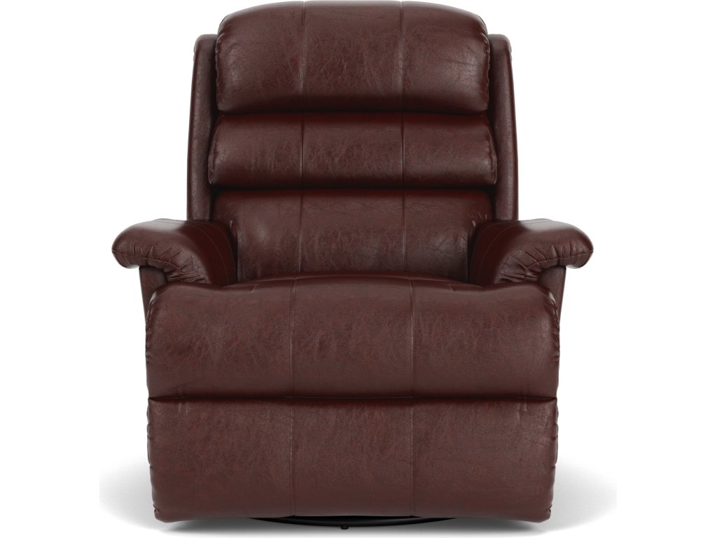 Yukon Leather Swivel Gliding Recliner - image 4