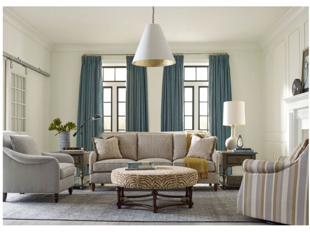 Hampstead Round Cocktail Ottoman - image 1