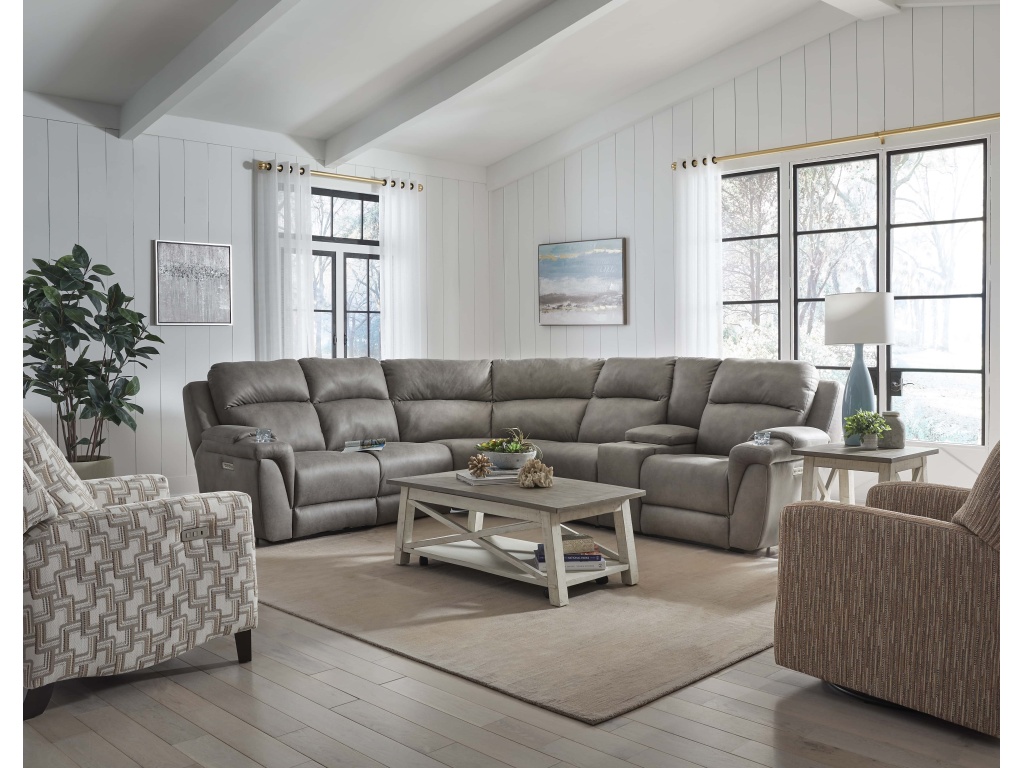 LAF Console Loveseat Triple Power (2 Recliners) - main image