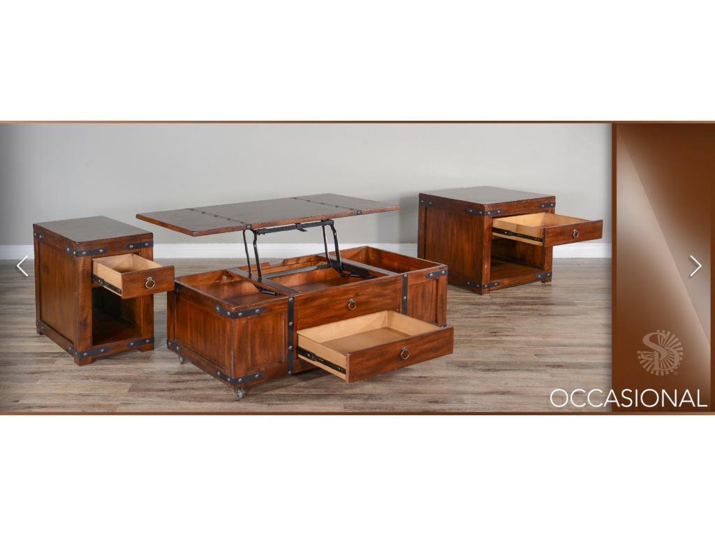 Santa Fe Coffee Table w/ Lift Top - image 3