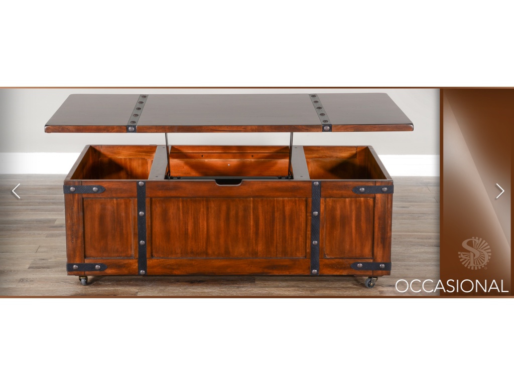 Santa Fe Coffee Table w/ Lift Top - image 4