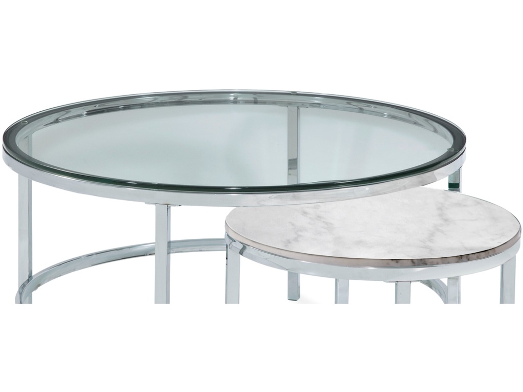 Jadyn Round Nesting Cocktail Table - image 1