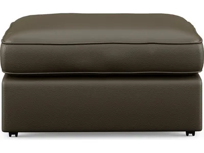 Vail Leather Ottoman - Alternative View