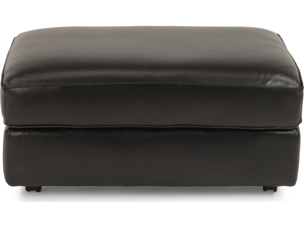 Vail Leather Cocktail Ottoman - image 1
